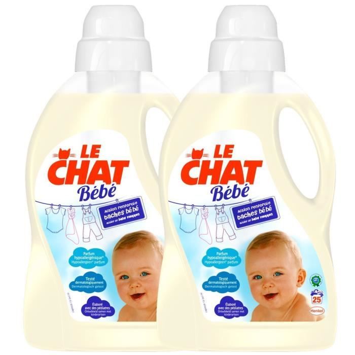 Le Chat Bebe Lessive Hypoallergenique 1 5 L 25 Lavages Lot De 2 Cdiscount Au Quotidien Le Chat Bebe Lessive Hypoallergenique 1 5 L 25 Lavages Lot De 2 Cdiscount Au Quotidien