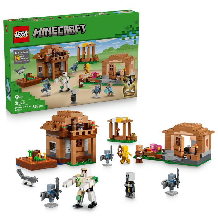 LEGO® Minecraft® 21596 'Évocateur à 'attaque du village - vue 3