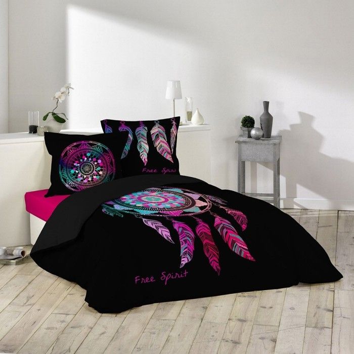 Housse de couette 240x260 Porte Bonheur 100% coton