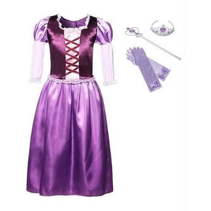 Déguisement Raiponce Robe pour enfants - FINDPITAYA - Violet - Fille -  Manches Longues - Costume Cosplay - Cdiscount Jeux - Jouets