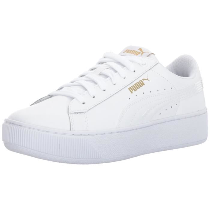 puma vikky plateforme blanche