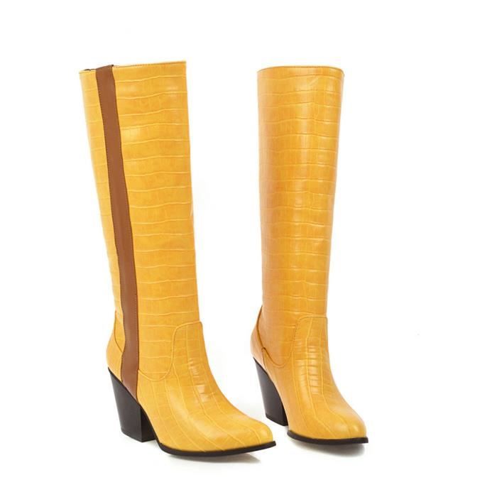 bottes hautes yellow