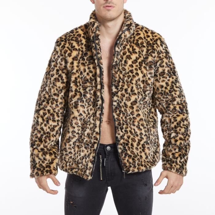 Veste léopard top homme