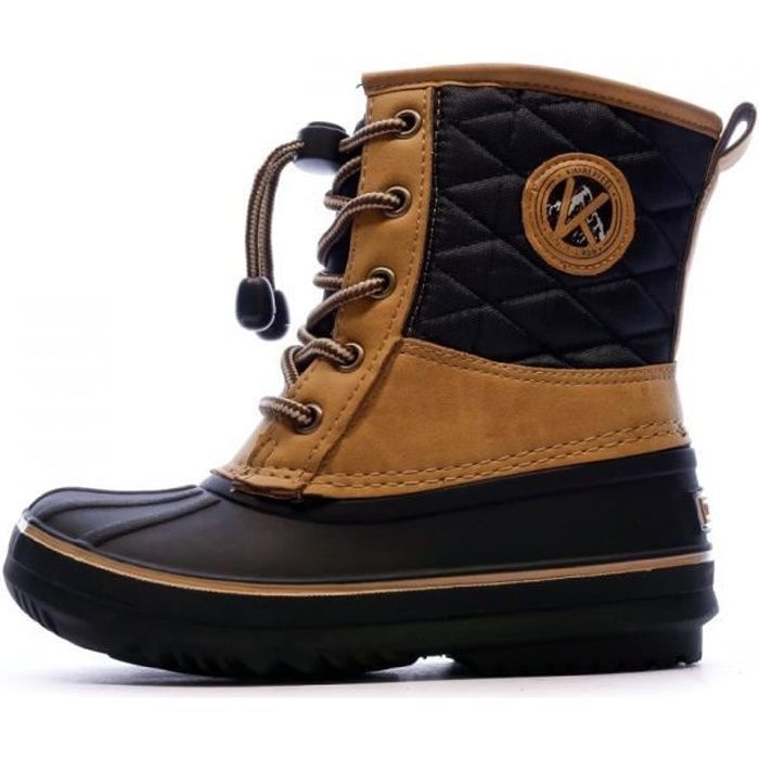 Bottines dhiver pour filles Kimberfeel Jibber - Marron/Noir - Tige en polyester - Doublure chaude en polyester Bottines dhiver pour filles Kimberfeel Jibber - Marron/Noir - Tige en polyester - Doublure chaude en polyester