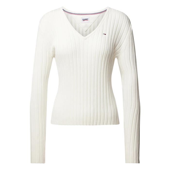 V Neck Tricot Tommy Hilfiger Femme Pull Coton Col V Tommy Hilfiger