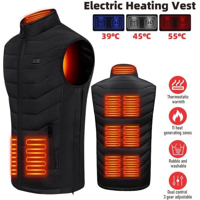 Veste Chauffante Hommes - Dual-Heating