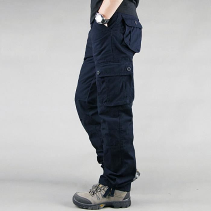 Pantalon Cargo Travail Prime BLJ-02 Homme - Multi-Poches - Protection Genoux - Tissu Résistant