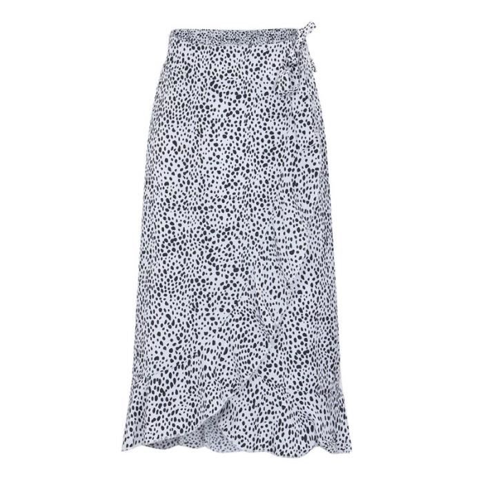 Jupe Bohème Longue Bleue Élégante Imprimée de Fleurs - Robes Bohemes
