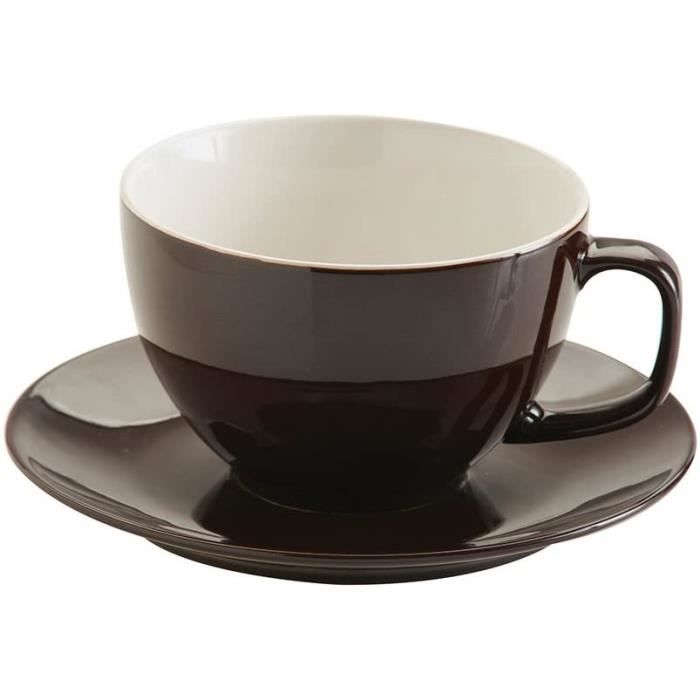 Prix & Kensington Grand Noir brillant en porcelaine à thé café 6 tasse théière Serving