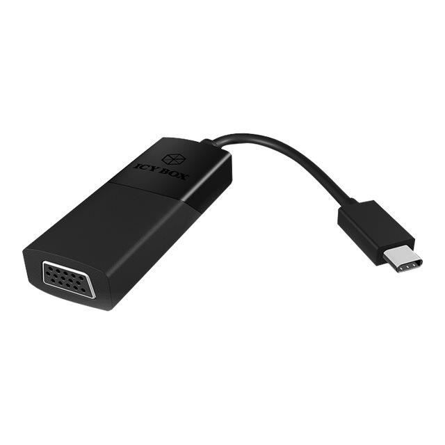 RaidSonic ICY BOX IB-AC533-C Adaptateur vidéo externe USB Type-C D-Sub noir