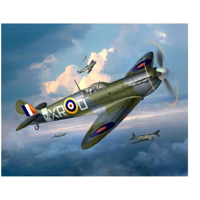 Maquette avion - REVELL - Supermarine Spitfire Mk.II - 34 pièces - Dimensions 18.8 x 22.5 cm