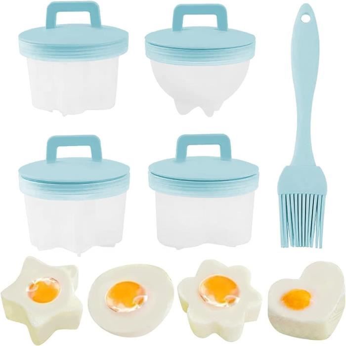 ICA-HOME - Cuiseur à Oeufs En Silicone 6pcs - Petits Récipients En Forme D'oeuf Cuisant Des