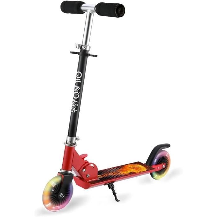 Trottinette Enfant Pliable Hauteur Réglable Avec Roues LED - Neuf