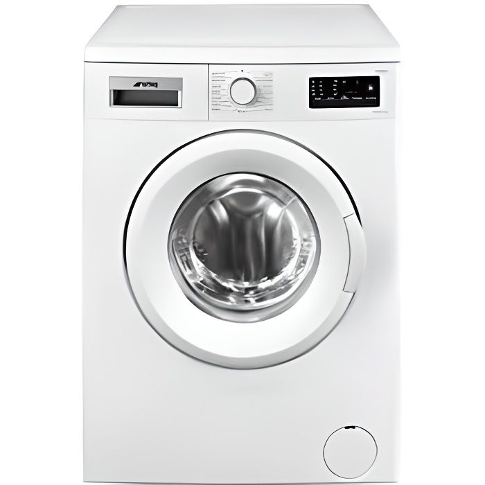 Lave-linge - SMEG - Lavat fin 4 kg A+ 1000 tours - Chargement frontal - Options et programmes spéciaux: Coton - Smeg
