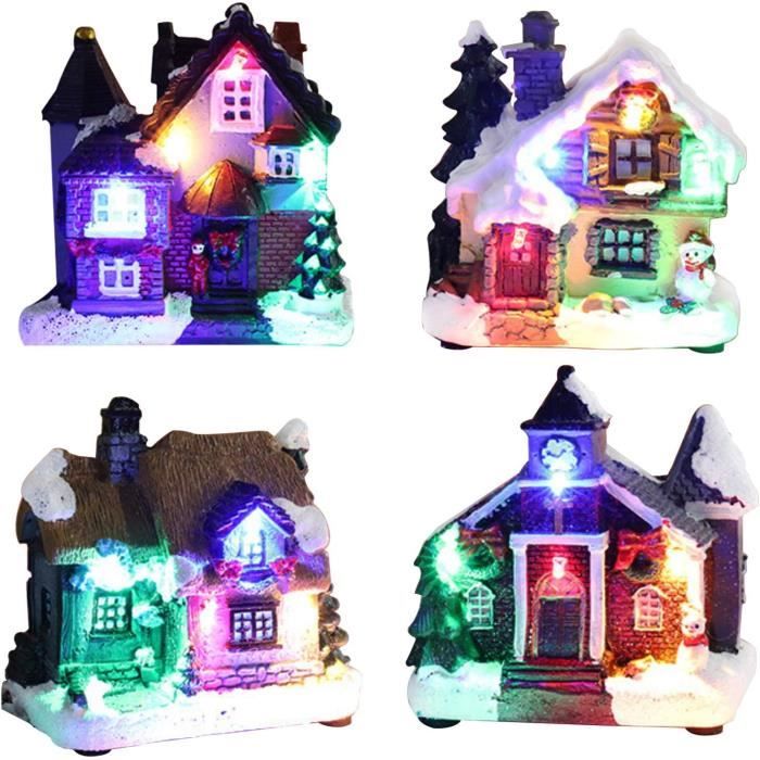Lot 20 Figurines Miniatures Noël - Pingouins Et Ours En Résine Pour Déco De Table Et Sapin