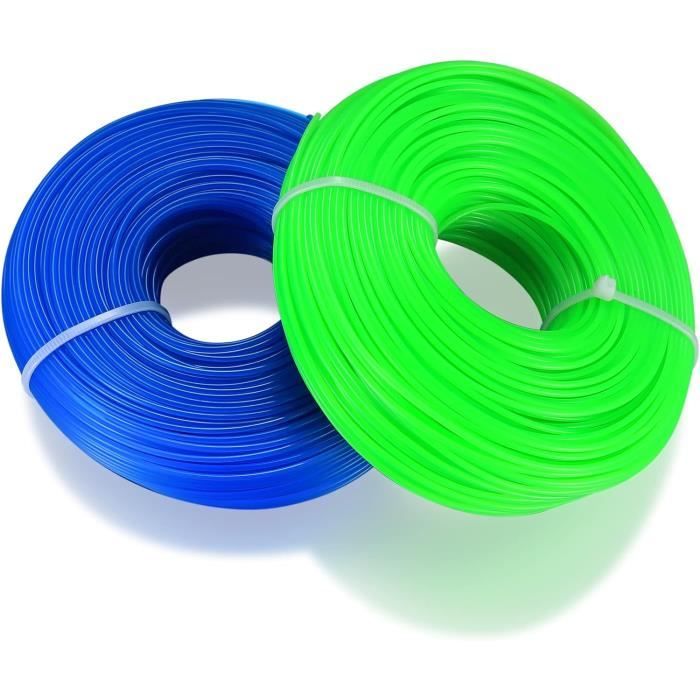 FEPITO Fil Nylon Pour Coupe Bordure Débroussailleuse 2,0 Mm X 100 M