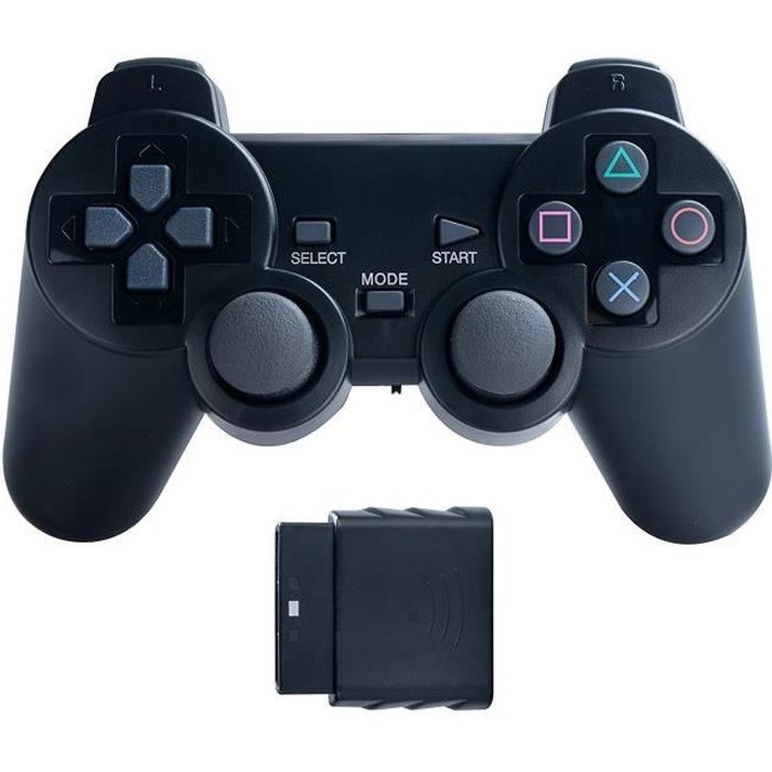 Manette sans fil pour Sony Playstation 2, PS2, PSTwo - 2.4 Gz