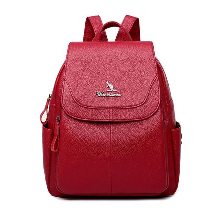 Sac à Dos Femme DORRISO Gris – Petit Sac Bandoulière Léger Tendance, Idéal École, Voyage & Quotidien