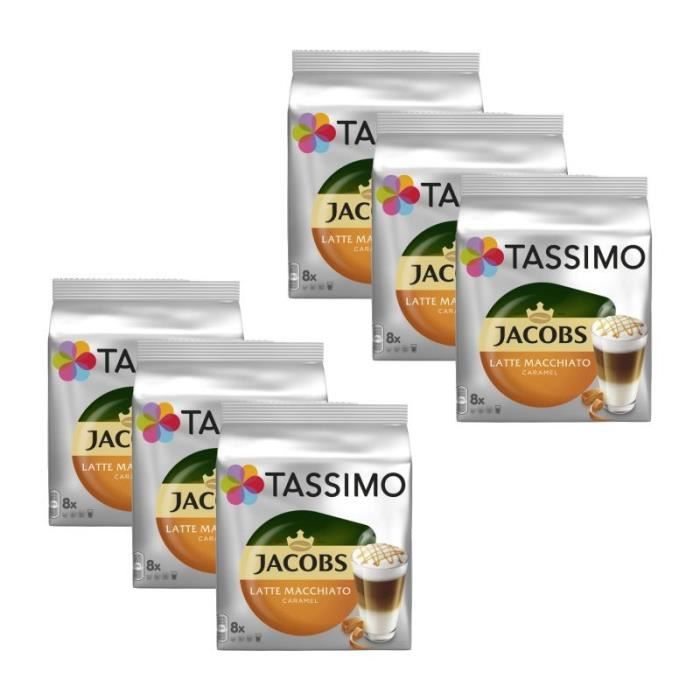 6 Tassimo Jacobs Latte Macchiato Caramel - Cdiscount Au quotidien