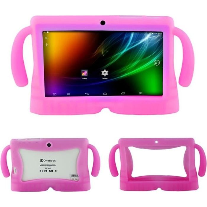 Housse Coque étui Silicone Protection Pr Q88 Y88 A13 Android 7 Pouce Tablette PC Rose