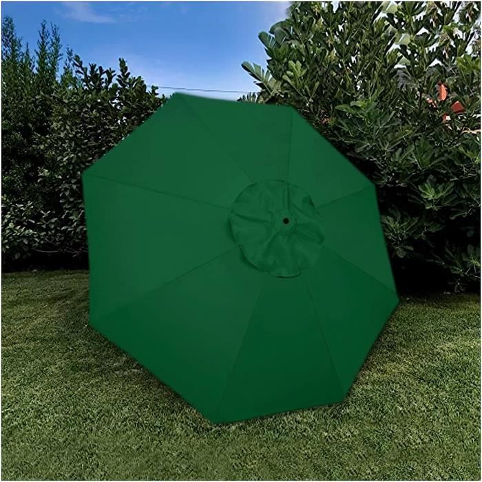 Toile De Rechange Pour Parasol 300cm/350cm - 6 Ou 8 Baleines, Polyester 500D, Protection UV 95%, étanche