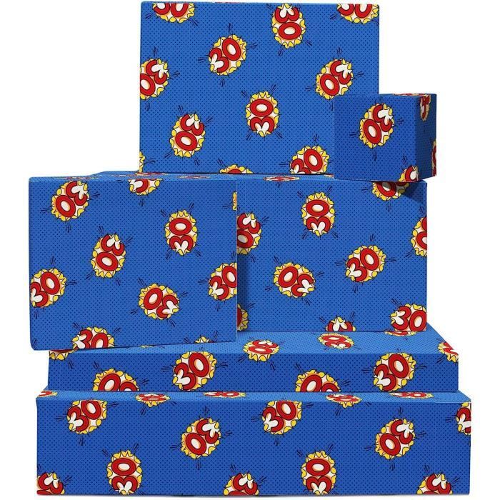 Papier Cadeau Bleu - 6 Feuilles De Papier Cadeau - Vélo - Cycliste Papier Cadeau Bleu - 6 Feuilles De Papier Cadeau - Vélo - Cycliste