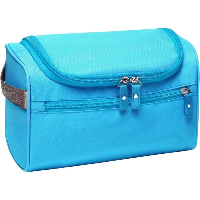 NomadCraftsCo. Sac de toilette en cuir extra large Benin