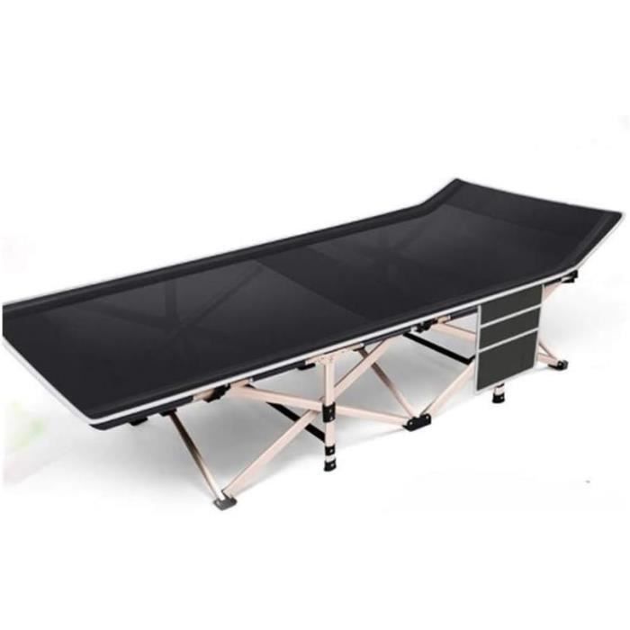 Lit De Camping Pliable Compact Avec Oreiller - Neuf Sous Emballage