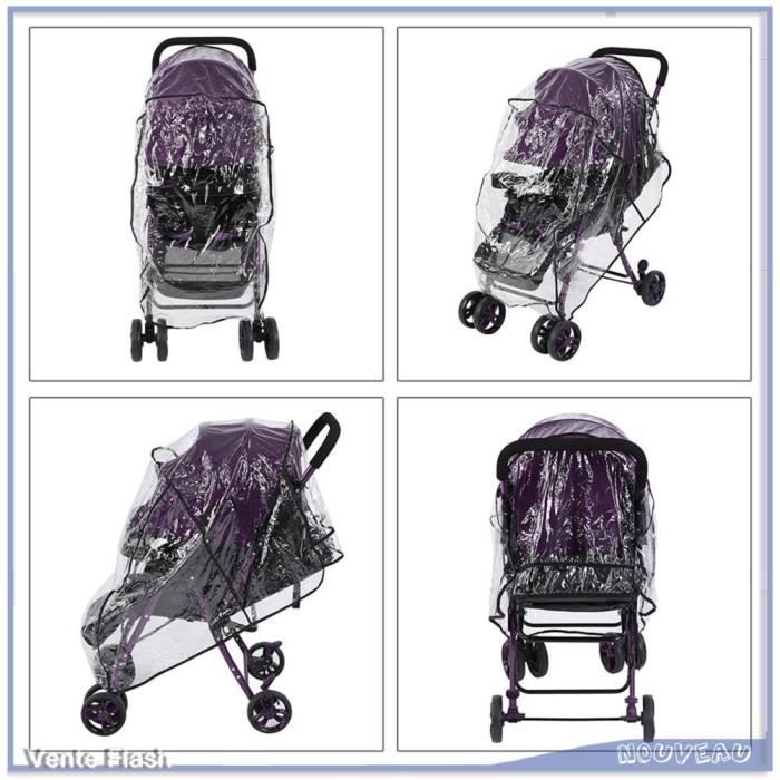 Manito Elegance Plus Kinderwagen-Regenschutz Mit UV-Fenster & Sonnenschutz - Grün
