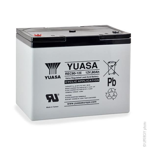 Batterie plomb AGM YUASA REC80-12 12V 80Ah M6-F-Yuasa - Cdiscount Auto