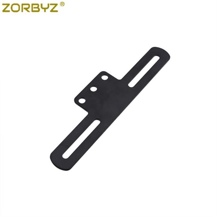 Support Plaque Immatriculation Moto Universel - Montage Latéral 3/4" Pour Harley, Honda, Yamaha