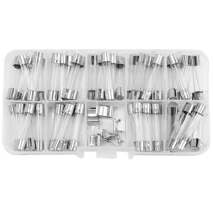Lot De 5 Fusibles Céramique Rapides 0.5A 500V AC - 6x30mm Cylindriques - Marque Uxcell