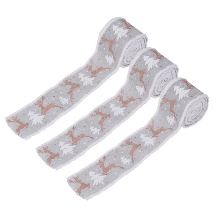 Ruban Sapin Ruban De Noël En Tissu - Le Rêve De Noël - Décorations De Noël Ruban Noel Large