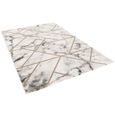 Carrara - Tapis design de luxe - Aspect marbre or gris tendance - 80x150 cm-1