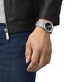 Bracelet acier homme - TISSOT - Montre Tissot PRX acier cadran noir - Couleur de la matière:Blanc-1