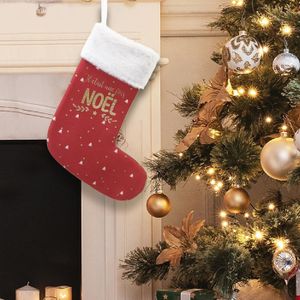 Lot De 3 Chaussettes De Noël à Paillettes - Décorations Suspendues Pour Sapin - Sacs Cadeaux Festifs - 11