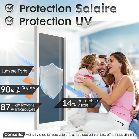 Rabbitgoo Film Anti Regard Adhesif Effet Miroir sans Tain pour — free download