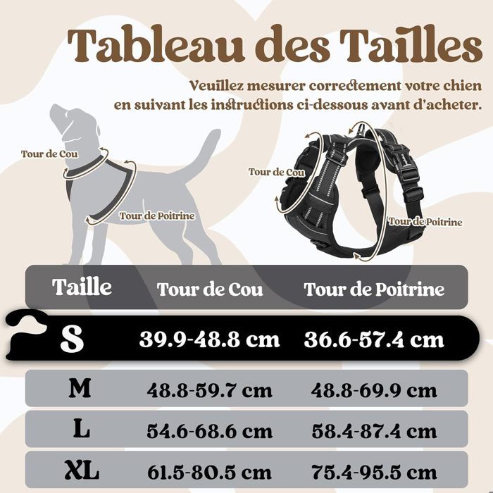 Harnais Et Laisse Pour Petit Chien 3-6 Kg - Ajustable, Antidérapant, Avec Sac De Rangement, Pour Promenade Et Randonnée