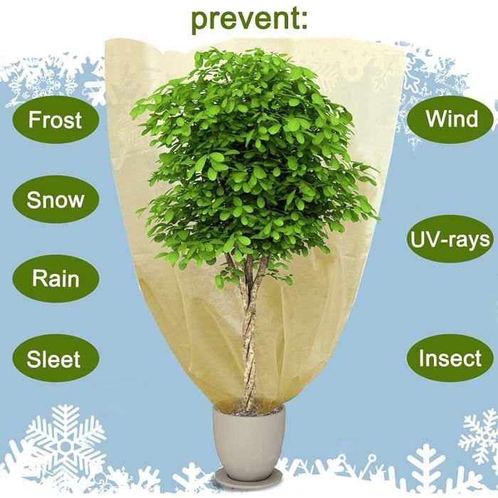 Housse d'hivernage pour Plante,Couverture Végétale,pour Plantes d' extérieures à Utiliser en Hiver,Protection Contre Le Gel,Vert,2pcs -  Cdiscount Jardin