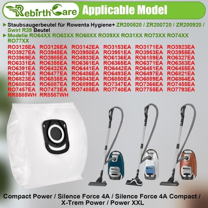 RO3969EA - COMPACT POWER - 4 sacs aspirateur ROWENTA