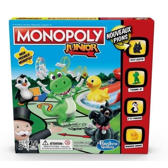 Monopoly junior Hasbro Gaming : King Jouet, Jeux de plateau Hasbro