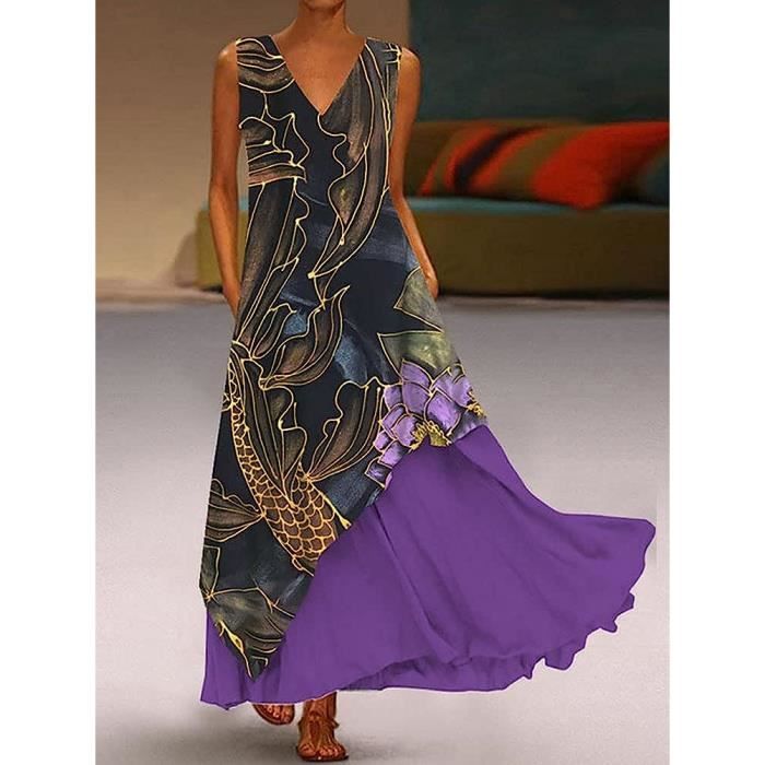 Jupe Longue Femme FatFace Taille 8 - Bordeaux Imprimé Floral - Viscose été