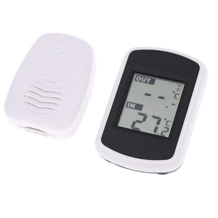 Thermomètre Digital Sans Fil Ulable - Intérieur/Extérieur, Portée 100m | Capteur LCD Précis