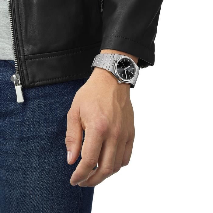 Tissot PRX Digital Orologio Uomo, Acciaio Inox, Quadrante Nero, Movimento Quarzo, Diametro Cassa 40mm - 2