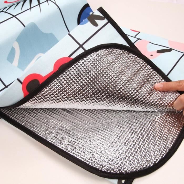 Couverture De Pique-Nique SONGMICS - 200x200 Cm - Imperméable Et Léger - Plage, Camping, Parc