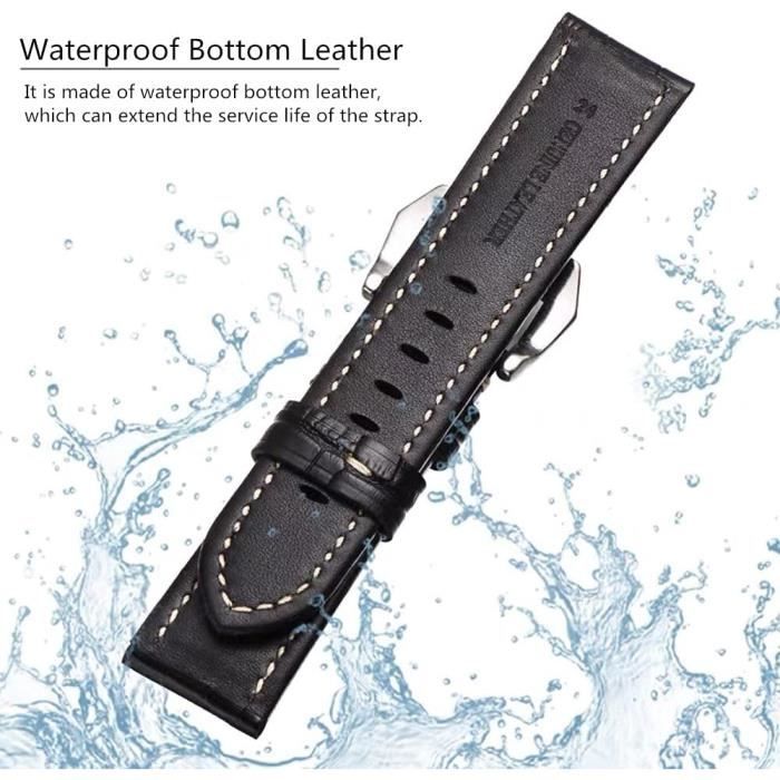 Best Buy Shopping Crocodile Leather 22 mm Wristwatch Band 2847-STC-00209_K0019506