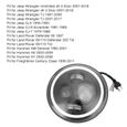 LED Conduite 7 pouces Phare Rond, Phare LED Rond Halo Angle Yeux Feux Diurnes Clignotants Remplacement Lampe Remplacement-2