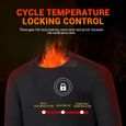 Sous-vêtements chauffants d'hiver Veste de moto de chauffage thermique en polaire à piles USB-2
