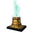 Puzzle 3D Statue de la Liberté illuminée - Ravensburger - Monument 108 pièces - sans colle - avec LEDS couleur - Dès 8 ans-2