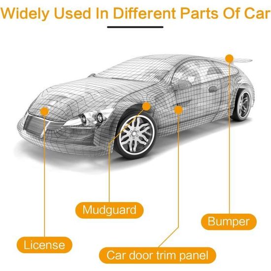 Kit De 120 Pièces : Agrafes U Et Vis Pour Carrosserie Voiture - Pour Garde-boue, Pare-chocs, Fixation - 4